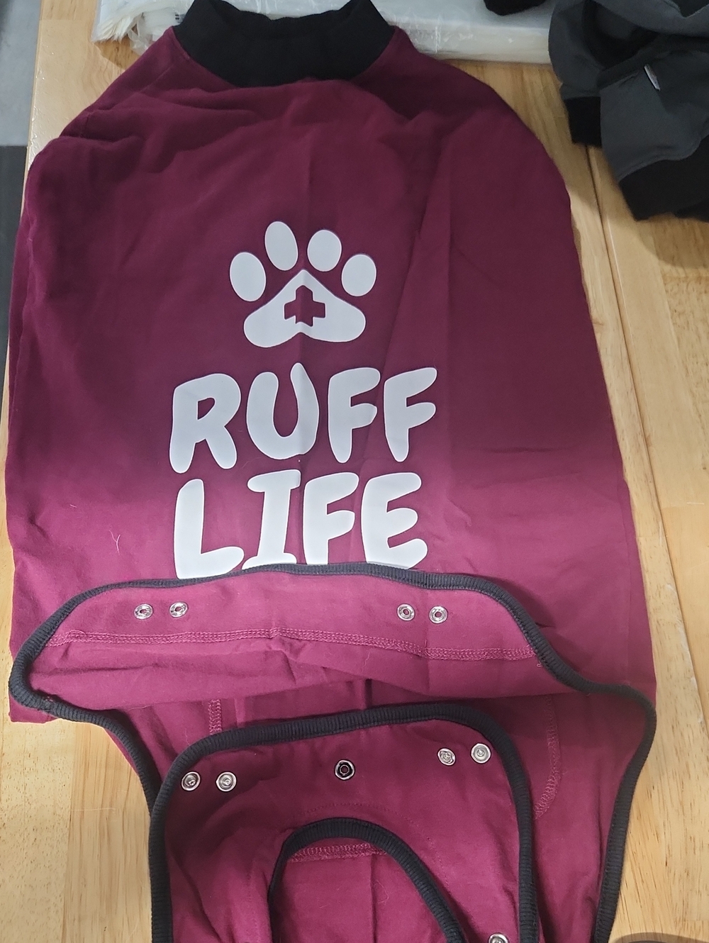 Ruff Life Maroon Belly Guard Dog Shirt